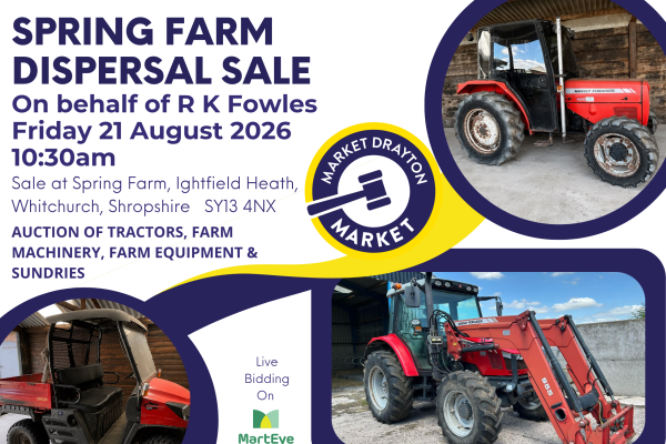 Spring Farm Machinery Dispersal Sale